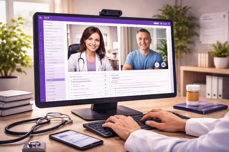 Teleconsulta integrada ao prontuário eletrônico da Plugmed